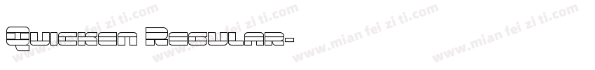 Quicken Regular字体转换